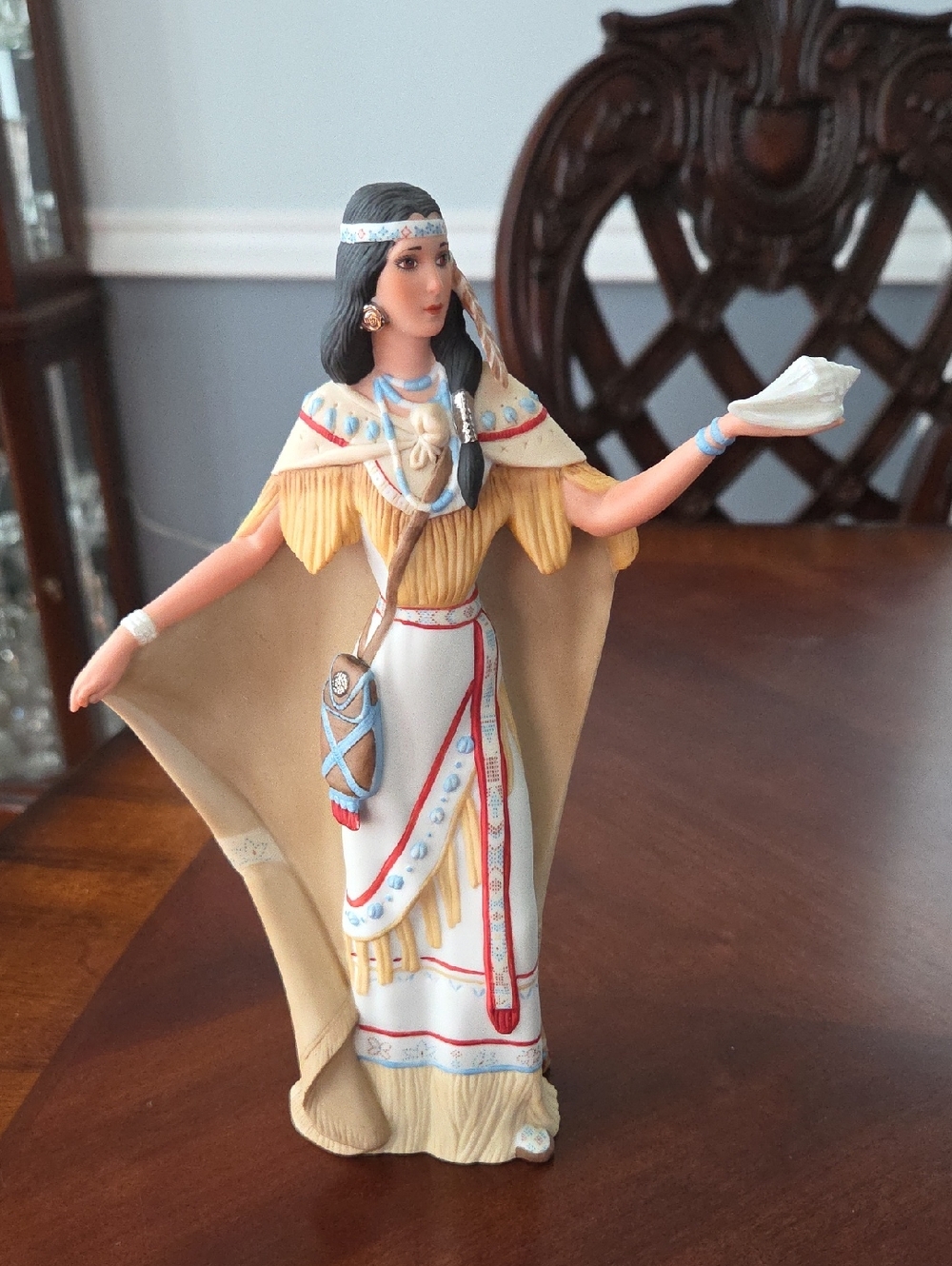 Lenox Cream and White Pocahontas Figurine